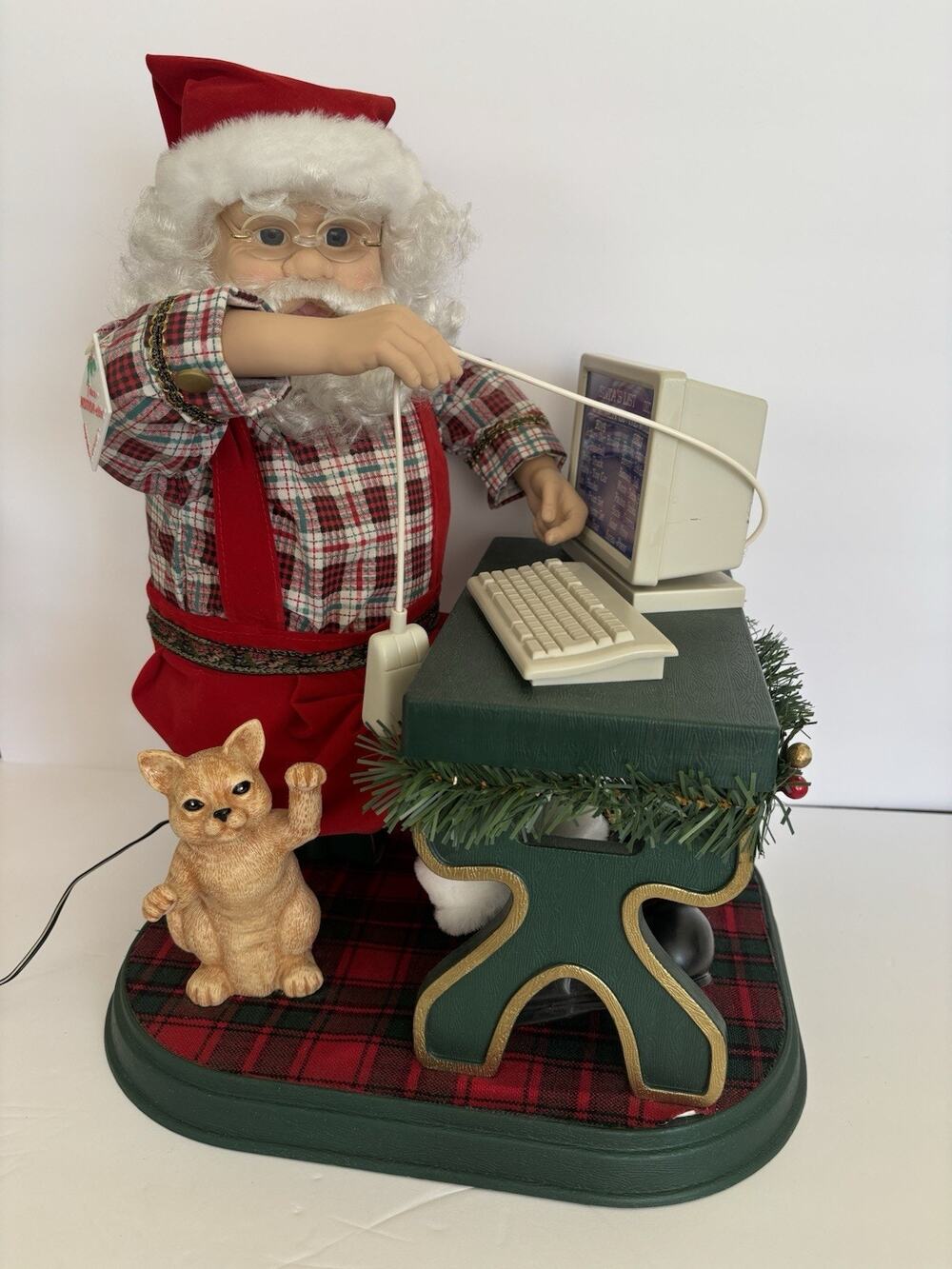 Telco Motionette Santa Online Animated Christmas Figure Works 1997